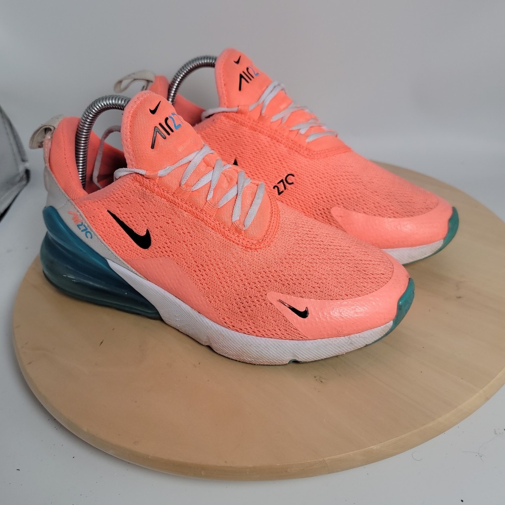 Nike Air Max 270 Lava Glow Pink Blue Women Size 8 CI5856‑600 Running Shoes Air